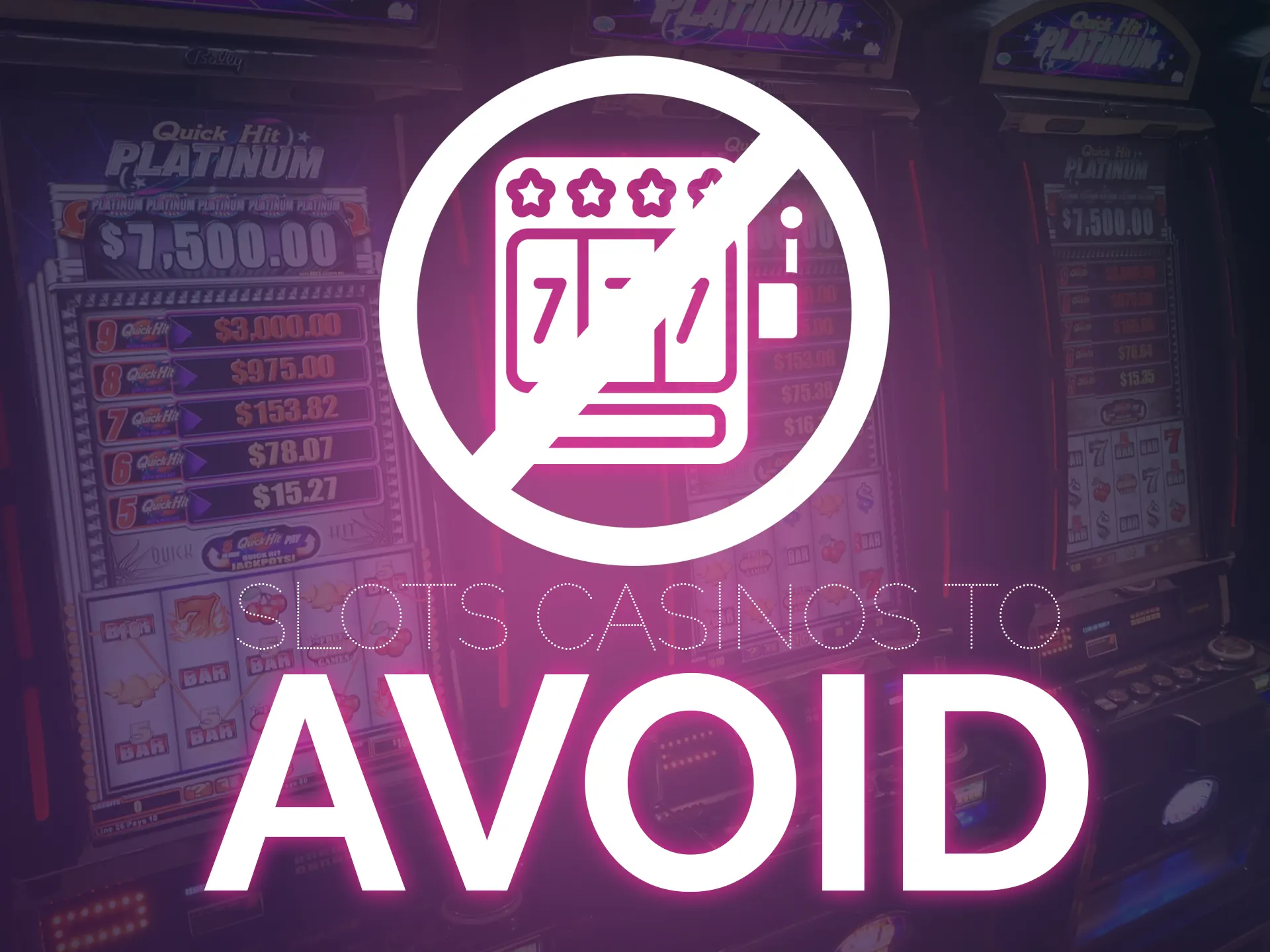 Some casino sites provide worse conditions than others.
