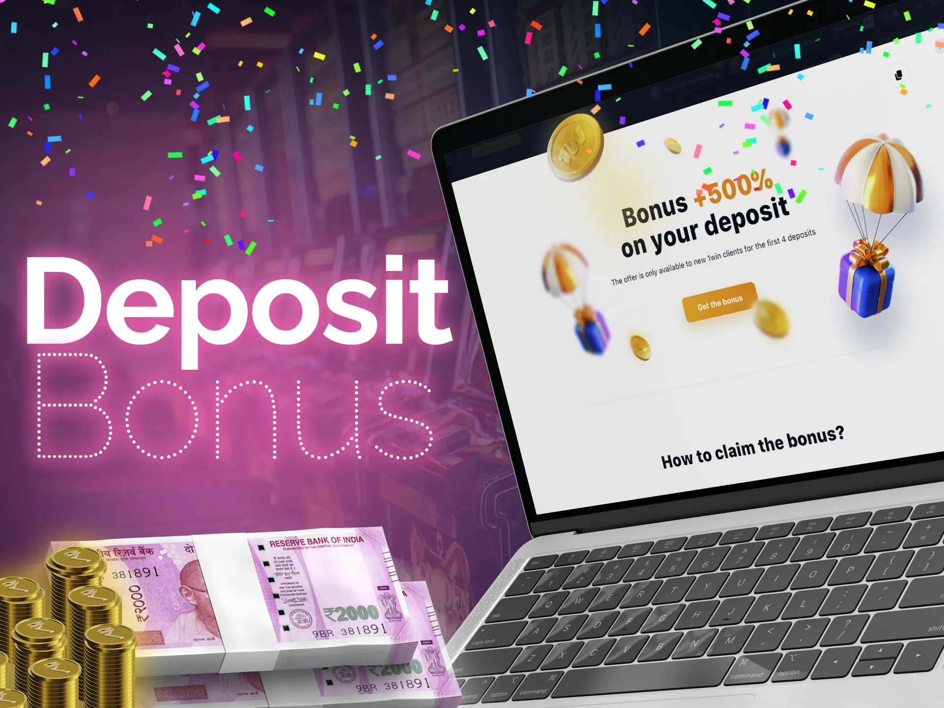 Casino sites encourage users to deposit money with bonus offers.