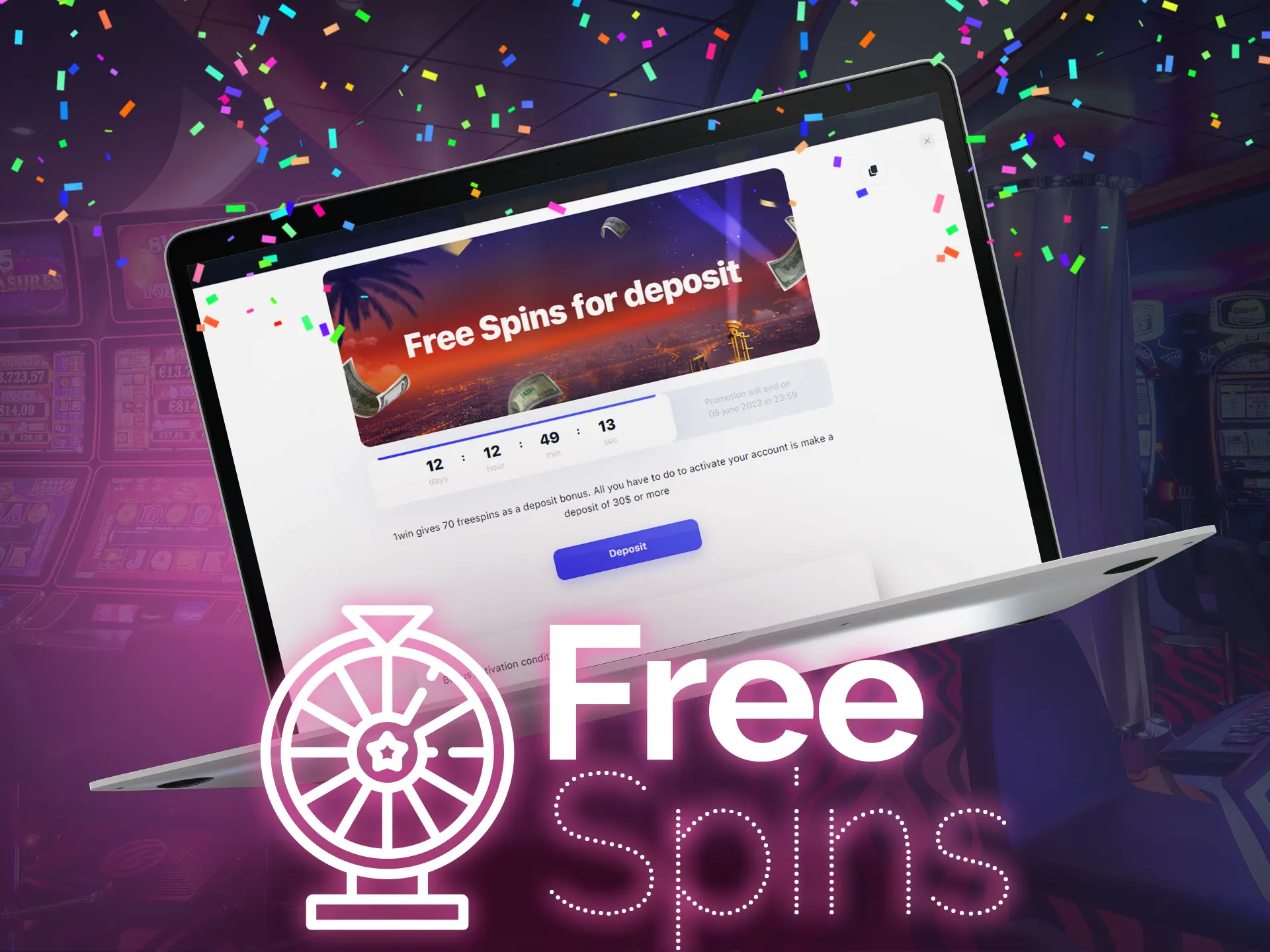 For some slots, there are free spins available on casino sites.
