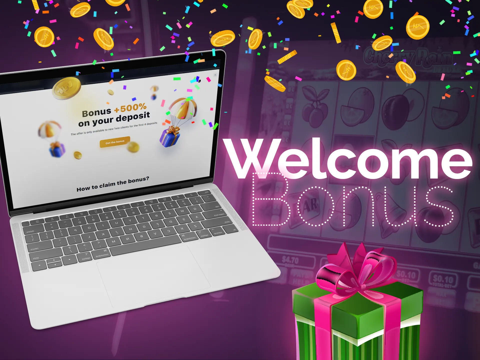 New users get welcome packages from online sites.