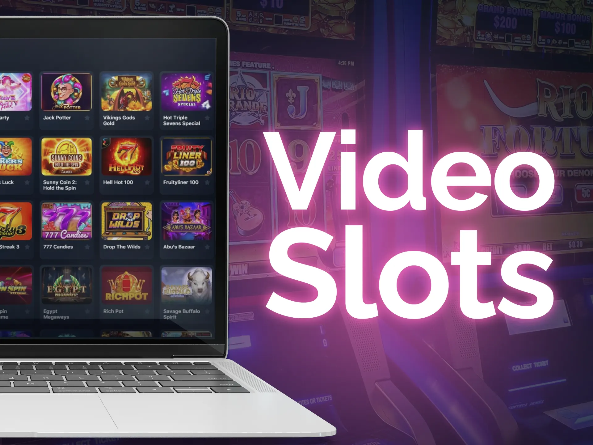 Video slots are exciting games with lots of modern effects.
