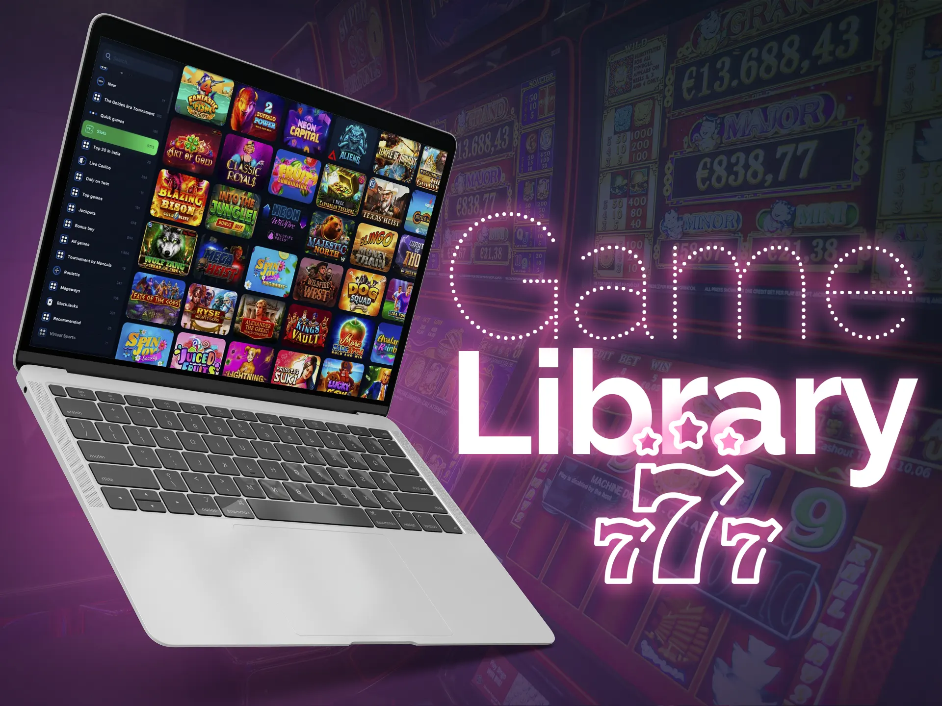 A big library of games is the reason why users want to turn back to an online casino.