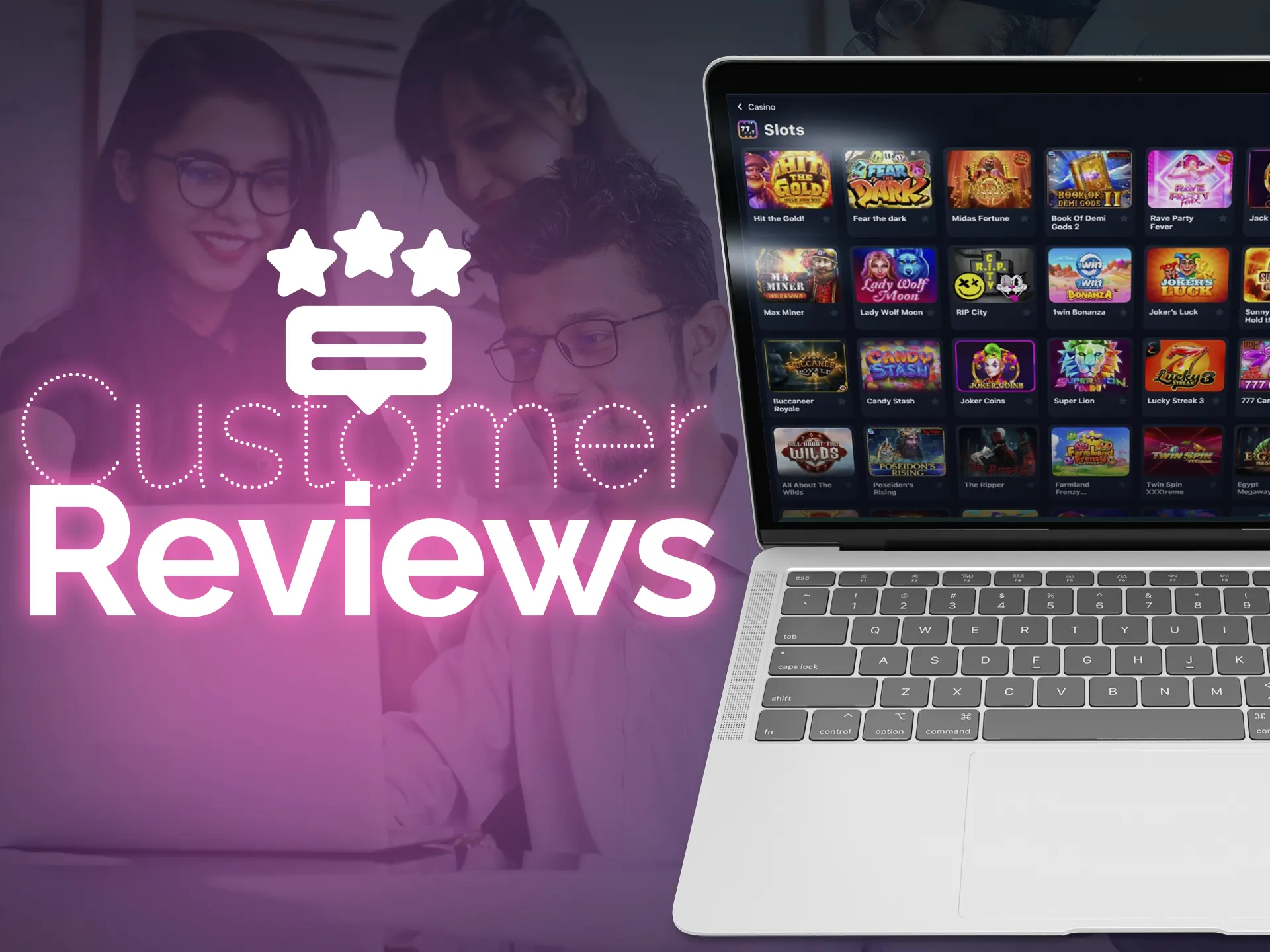 Honest reviews from real customers allow to get a full understanding of a particular online casino.