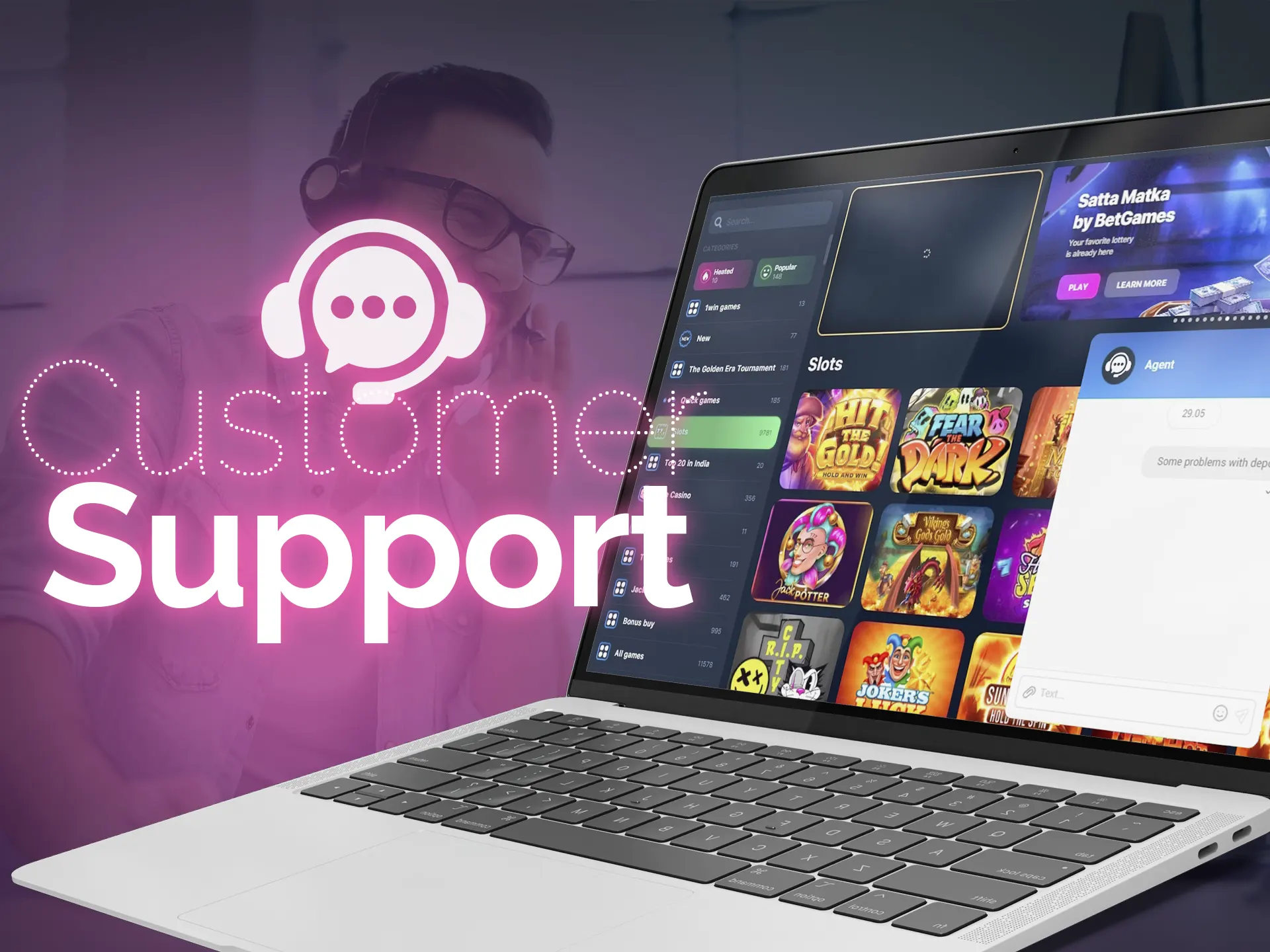Quick and responsive customer support affects a lot on the impression of an online casino.